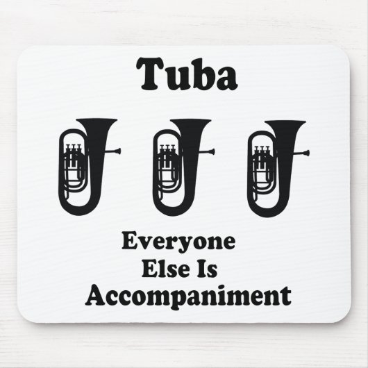 Tuba-Geschenk Mousepad (Vorne)