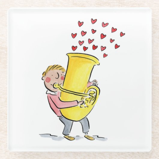 Tuba Glasuntersetzer (Vorderseite)