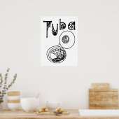 Tuba Halloween Cobwebs Poster (Küche)