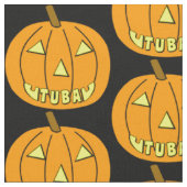 Tuba Halloween Pumpkin Stoff (Nahaufnahme)