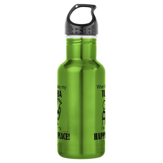 Tuba Happy Place Edelstahlflasche (Vorderseite)