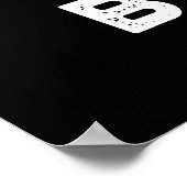 Tuba Honest I Kick Brass Funny Tuba Pun Dark BG Poster (Ecke)