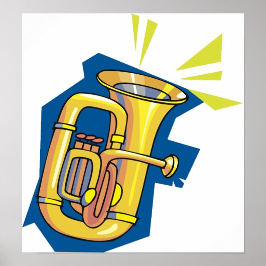Tuba Instrument Poster (Vorne)