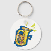 Tuba Instrument Schlüsselanhänger (Vorderseite)