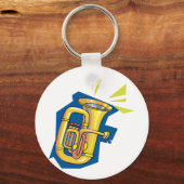 Tuba Instrument Schlüsselanhänger (Vorderseite)