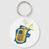 Tuba Instrument Schlüsselanhänger (Rückseite)