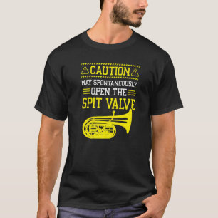 Tuba-Instrument Spuckventil Zitat Kontrabass Tuba T-Shirt