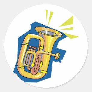 Tuba Instrument Stickers