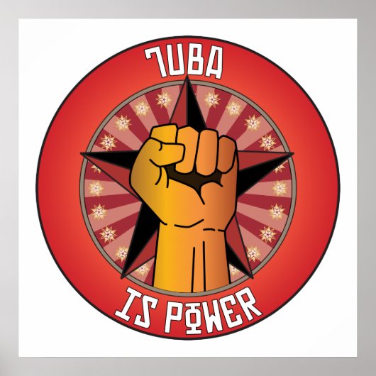 Tuba ist Power Poster (Vorne)