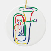 Tuba-Kontur Keramik Ornament (Vorne)