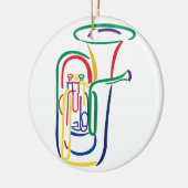 Tuba-Kontur Keramik Ornament (Links)