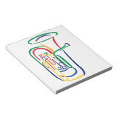 Tuba Kontur Notizblock (angewinkelt)