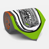 Tuba-Krawatte-Farbeinsatz Krawatte (Gerollt)