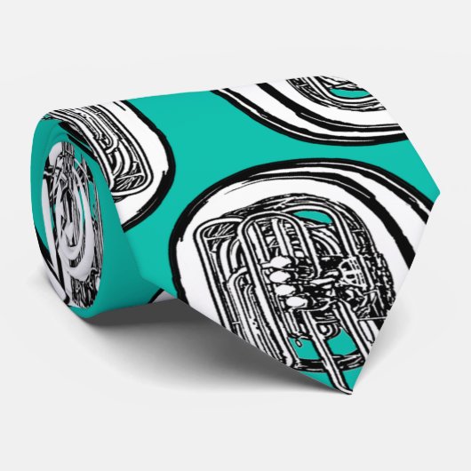 Tuba-Krawatte - mutiger grafischer Entwurf Krawatte (Gerollt)