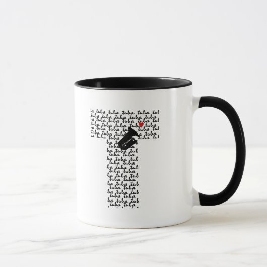Tuba Letter T Tasse (Rechts)