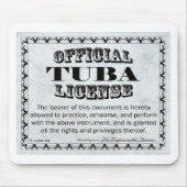 Tuba-Lizenz Mousepad (Vorne)