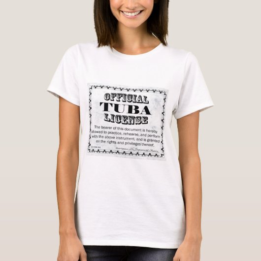 Tuba-Lizenz T-Shirt (Vorderseite)