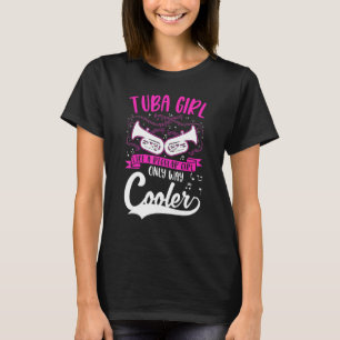 Tuba-Mädchen Tuba-Spielerin T-Shirt