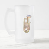 Tuba Mattglas Bierglas (Links)