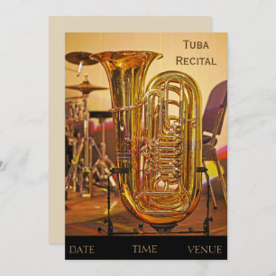 Tuba Messing-Instrument Erwägung Einladung