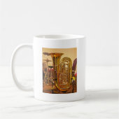Tuba-Messinginstrument Kaffeetasse (Links)