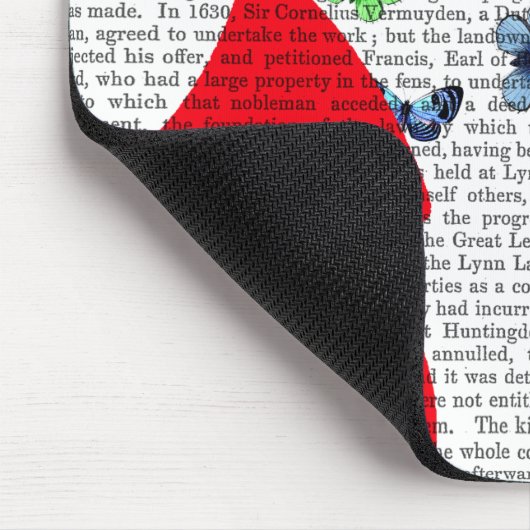 Tuba mit Schmetterlingen Mousepad (Ecke)