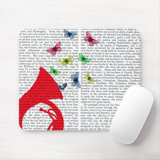 Tuba mit Schmetterlingen Mousepad (Mit Mouse)