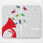 Tuba mit Schmetterlingen Mousepad (Vorne)