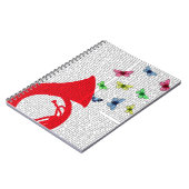 Tuba mit Schmetterlingen Notizblock (Linke Seite)