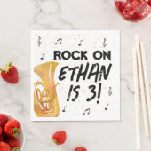 Tuba Music Birthday Party Paper Napkins Serviette (Beispiel)