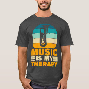 Tuba Music ist meine Therapie Funny Music Lover In T-Shirt