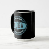 Tuba Music Note Circle Mug Tasse (Vorderseite Links)