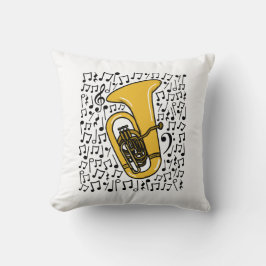 Tuba Musical Notes Tubaist Brass Musician Kissen