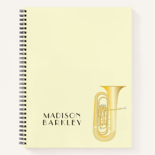 Tuba Musician Band Teacher Notebook Notizblock