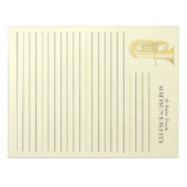 Tuba Musician Band Teacher Notepad Notizblock (Vorderseite)
