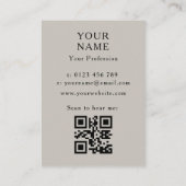 Tuba Musicians Visitenkarte (Rückseite)