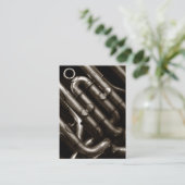 Tuba Musicians Visitenkarte (Stehend Vorderseite)