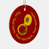 Tuba Musikinstrument Keramik Ornament (Rechts)