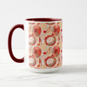 Tuba Musiknote Fragments Reds Tasse (Links)