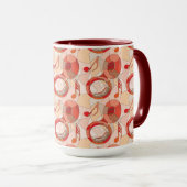 Tuba Musiknote Fragments Reds Tasse (VorderseiteRechts)