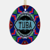 Tuba-Musiknote Keramik Ornament (Rechts)