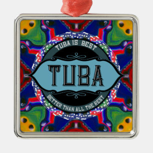 Tuba-Musiknote Ornament Aus Metall