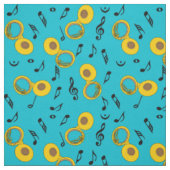Tuba Musiknotens Pattern Stoff (Muster)