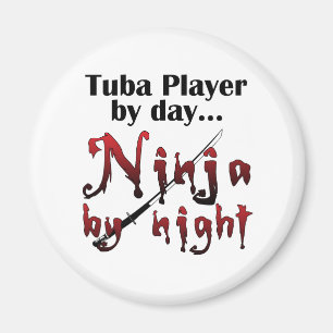 Tuba Player by Day... Magnet
