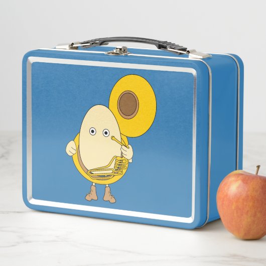Tuba Player Egghead Metall Brotdose (Beispiel)