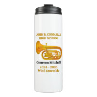 Tuba Player High School Band Gold Personalisiert