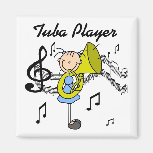 Tuba Player Magnet (Vorne)