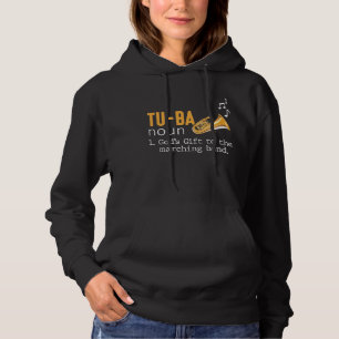 Tuba Player Marching Wind Instrument Musiker Hoodie