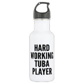 Tuba Player Trinkflasche (Vorderseite)
