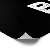 Tuba Players Kick Brass Funny Music Pub Dark BG Poster (Ecke)